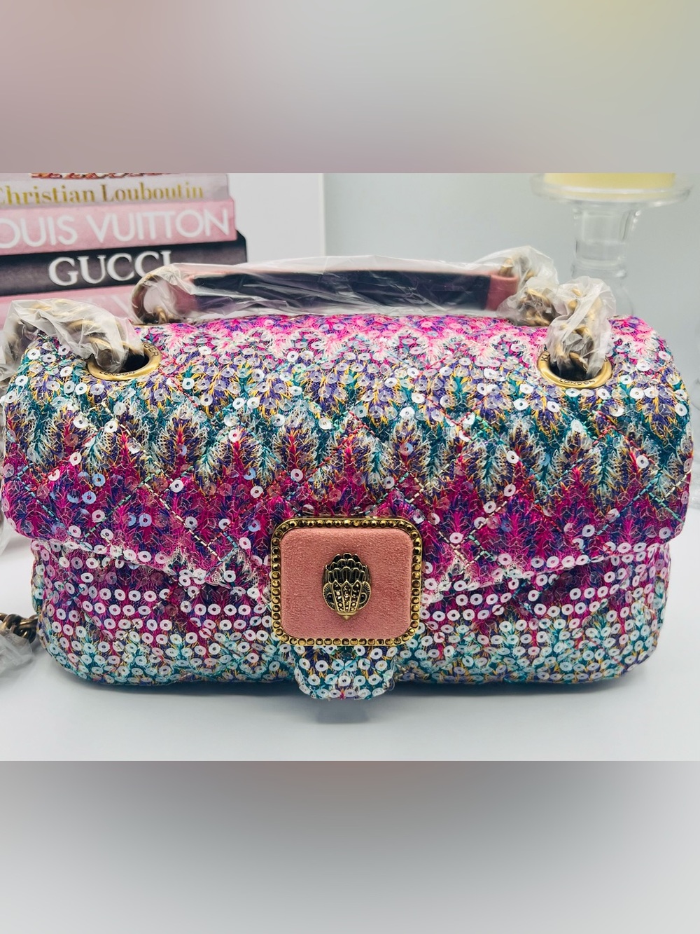 Kurt Geiger London NWT Pimlico Sequin Shoulder Crossbody Bag